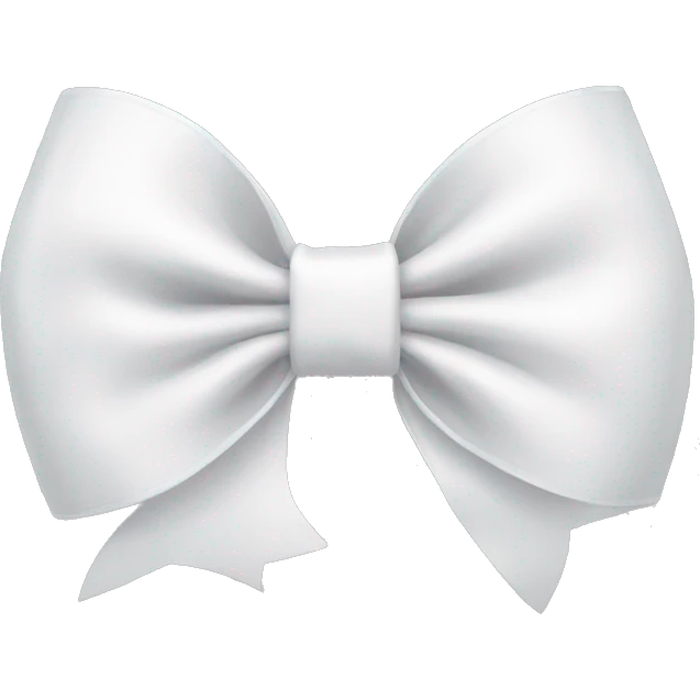 white bow emoji