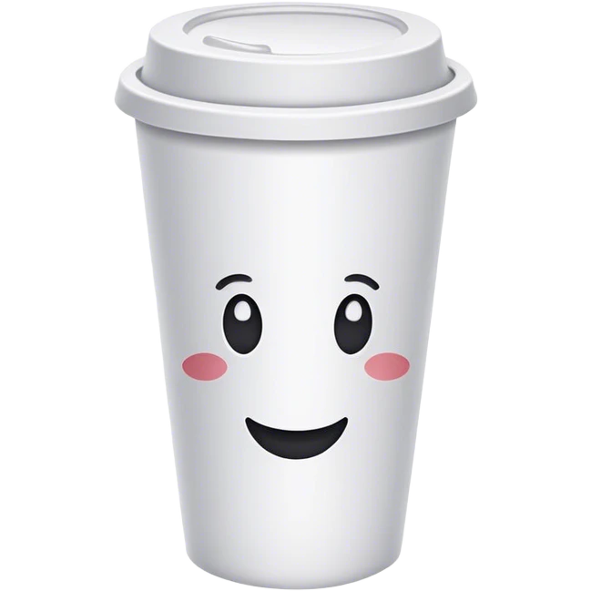 paper cup with lid on it emoji