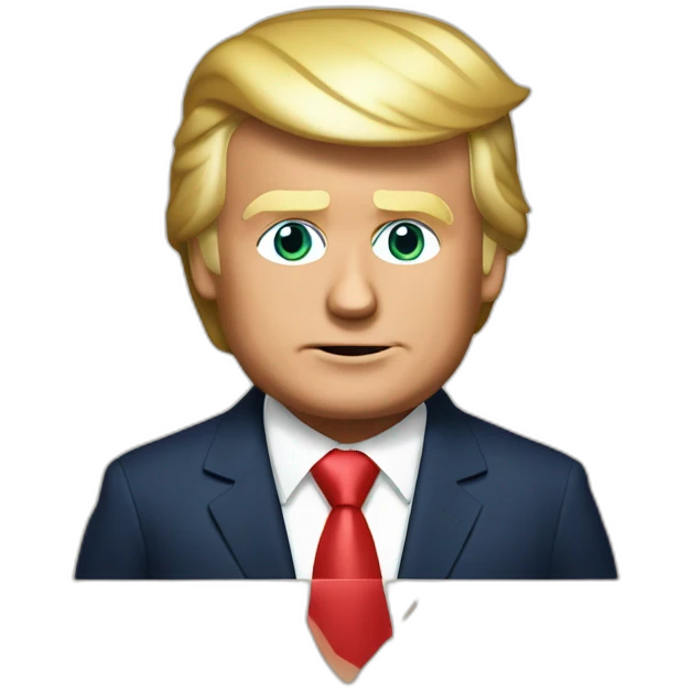 Donald Trump and Emmanuel Macron emoji