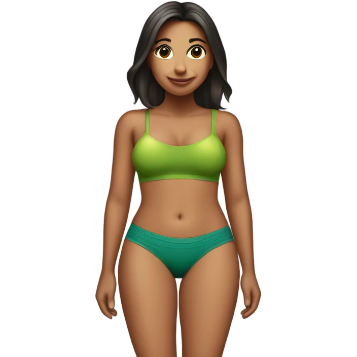 Girl with a bbl emoji