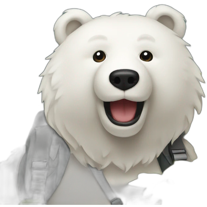 Hike white bear emoji