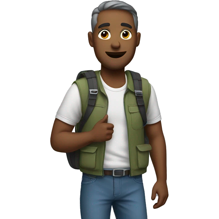 dad with backpack emoji