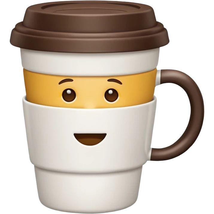 coffee cup with closed lid emoji