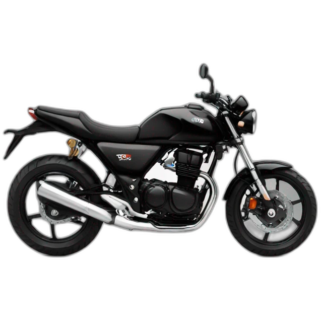 Vtr250 motorbike black emoji