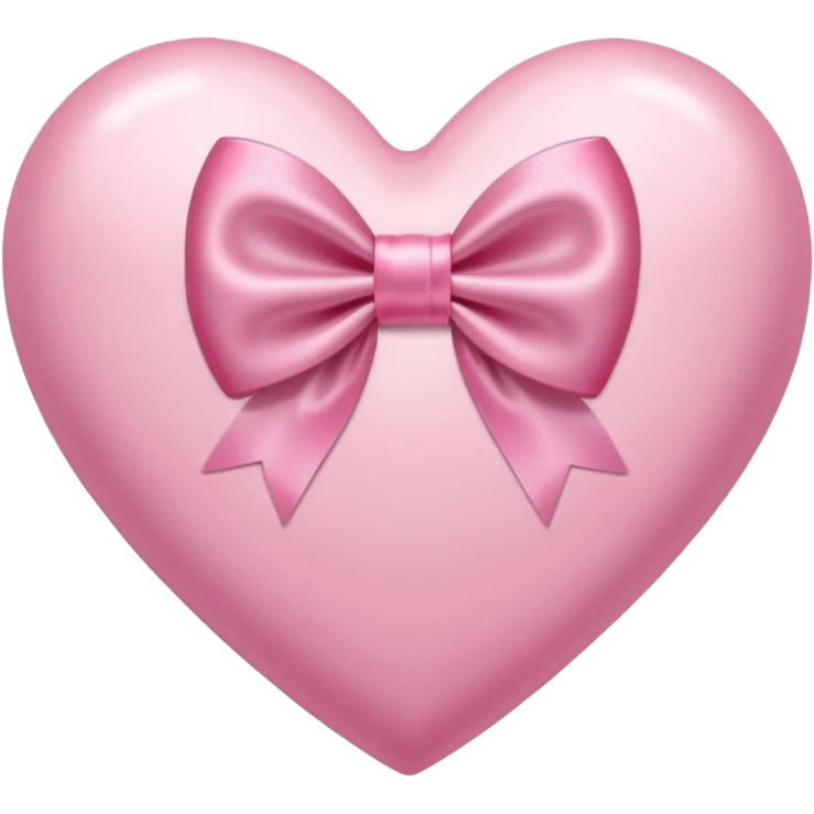pink heart with light pink bow emoji