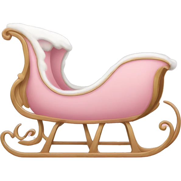 light pink sleigh emoji