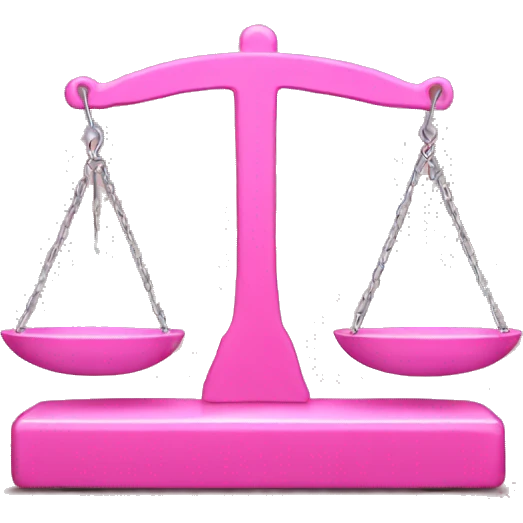 Pink weight scale  emoji