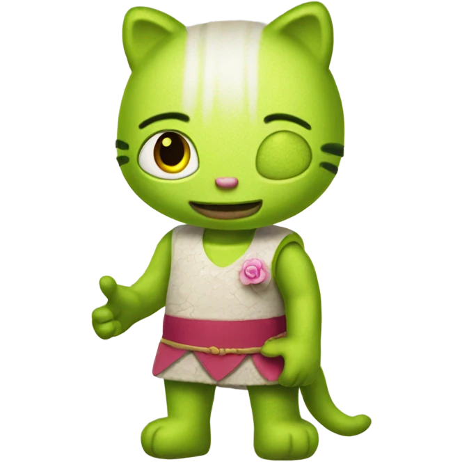 Hello kitty shrek emoji