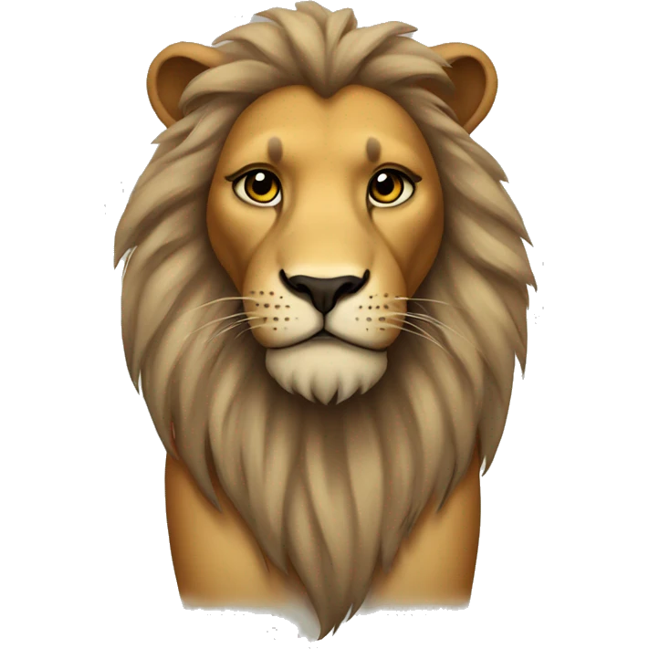 Lion with tattoos emoji