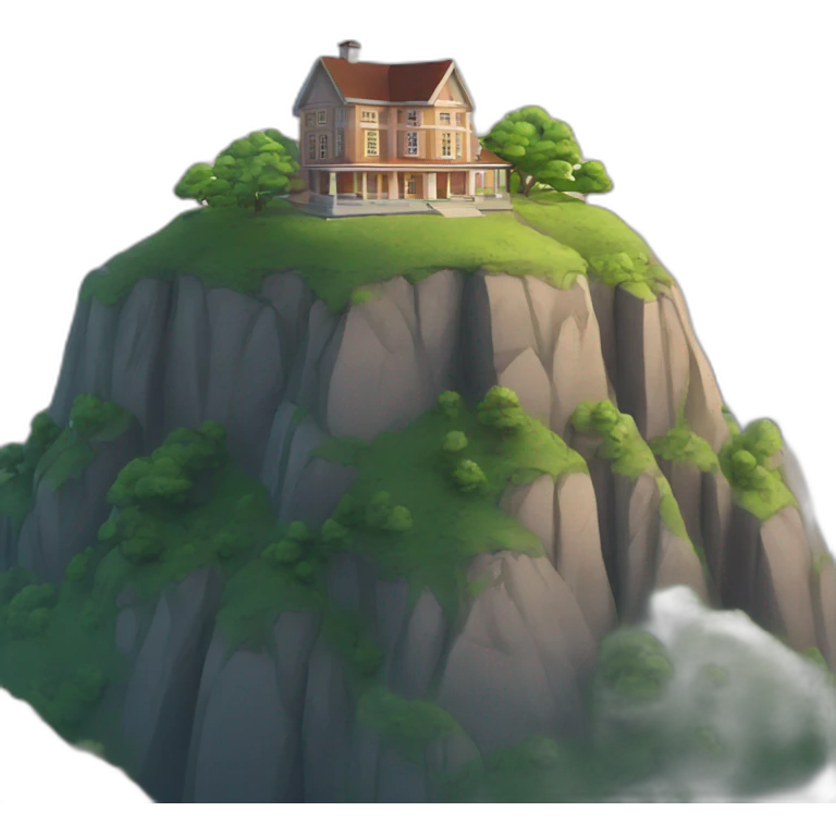 school on top of a mountain  emoji