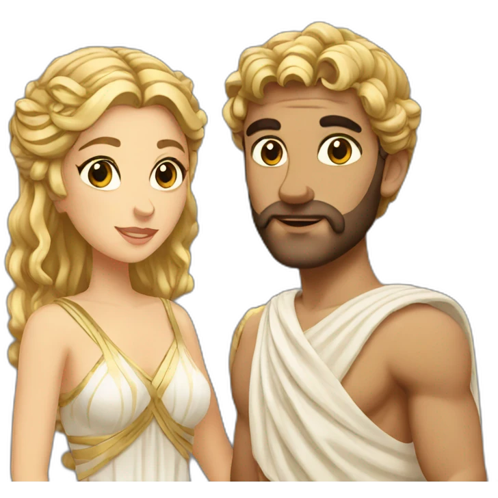 greek goddess couple emoji