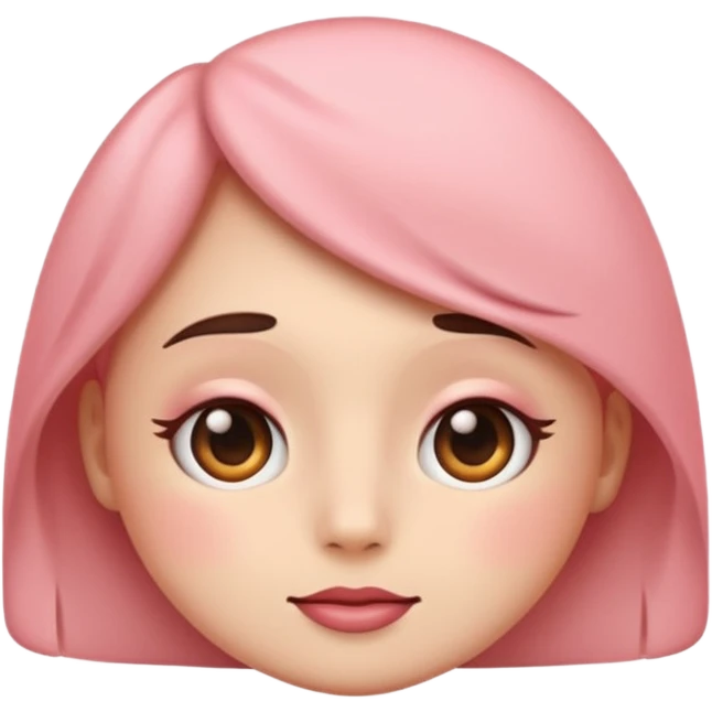 An emoji with blush looking to the side emoji