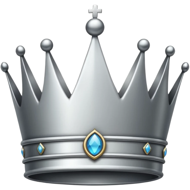 Silver crown emoji