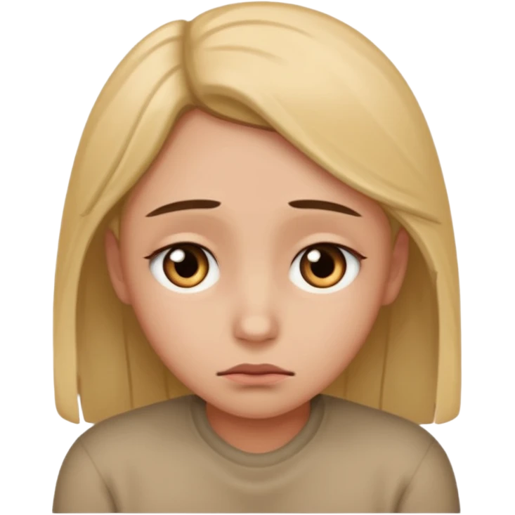 Sad hug  emoji