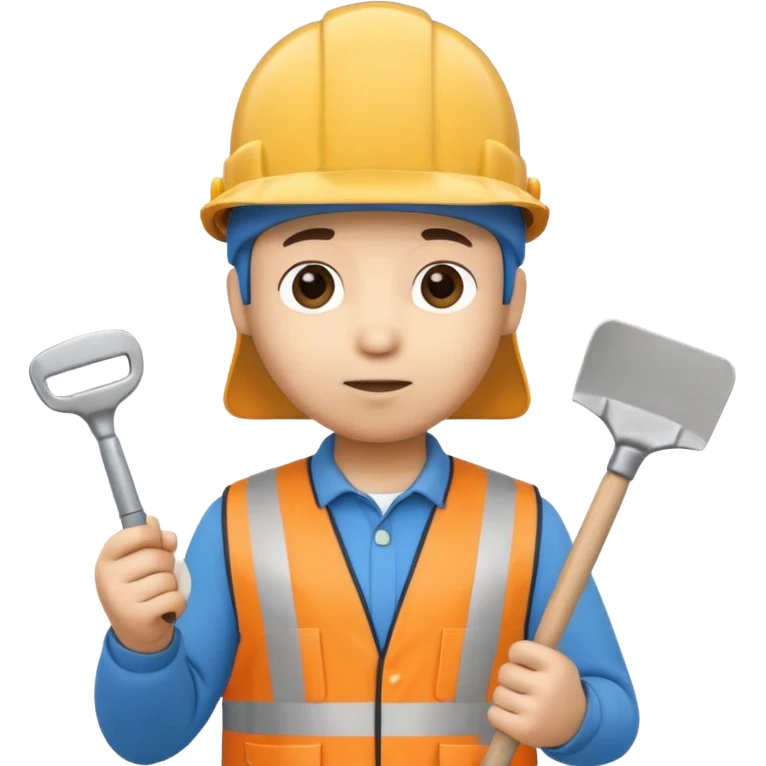pocoyo trabajando de albayil emoji