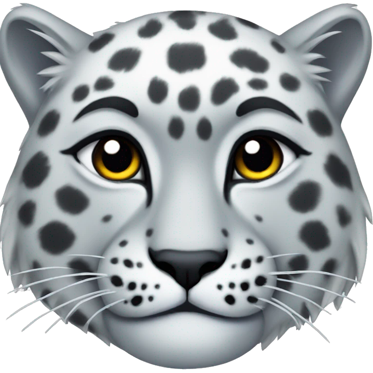 colorful snow leopard emoji