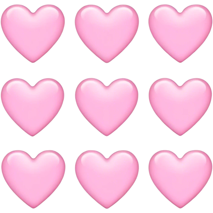 Light pink hearts  emoji