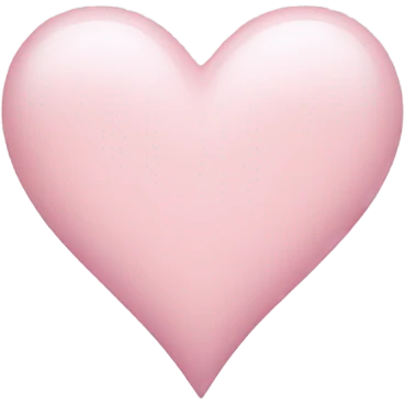Light pink heart emoji