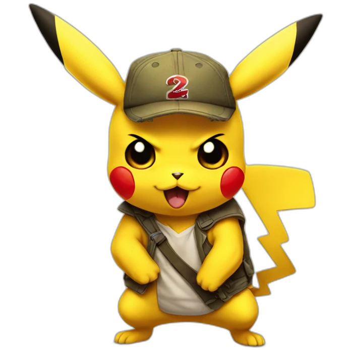 badass pikachu emoji