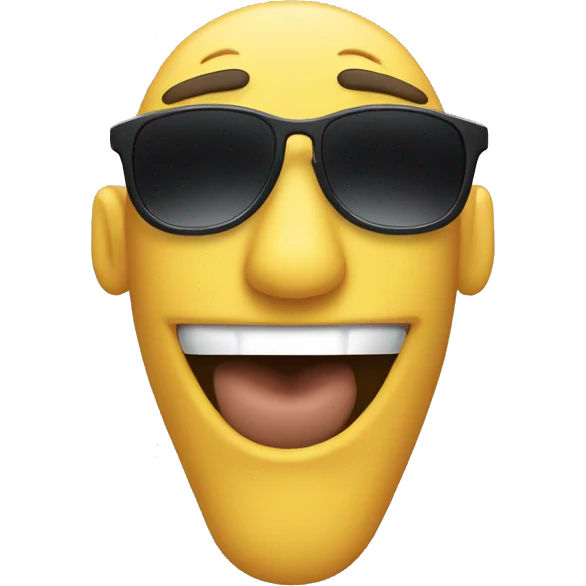 The subduet emoji with tge sunglasses  on  emoji