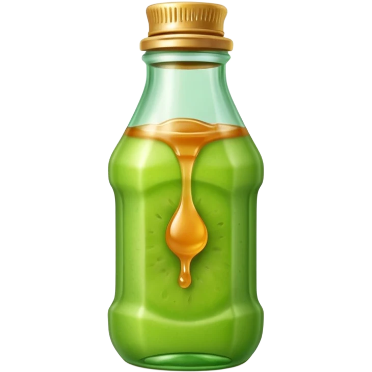 Thin tip squeeze bottle with honeydew jam emoji