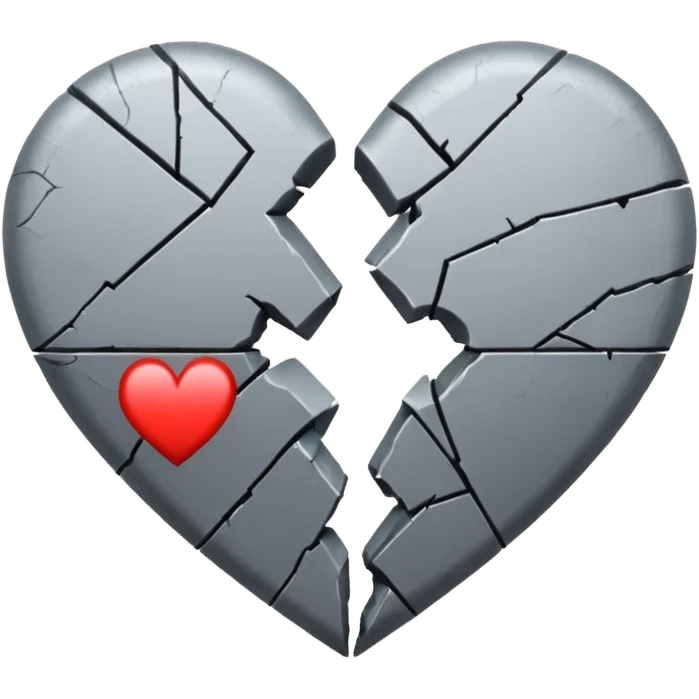 broken heart grey emoji