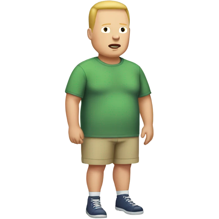 bobby hill from king of the hill wearing shorts emoji