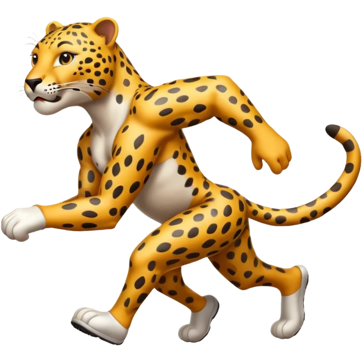 Leopard running emoji