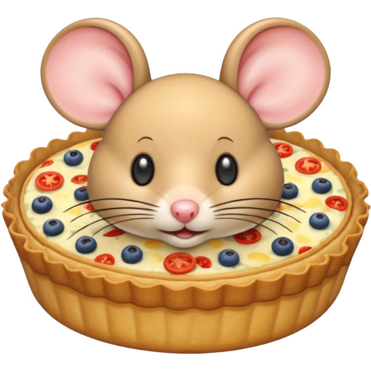 A mouse quiche emoji
