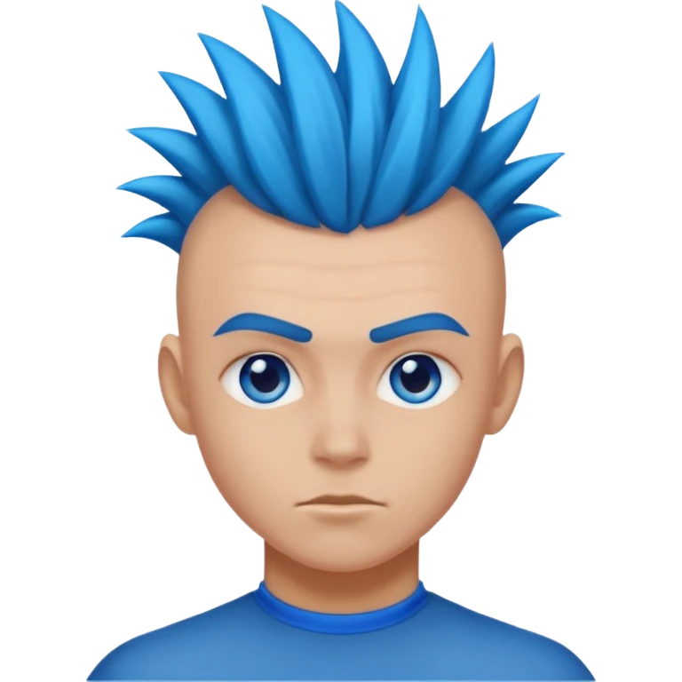 extreme mohawk person emoji