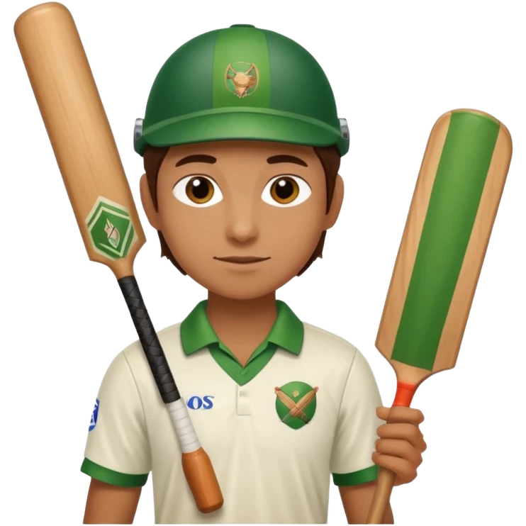 Person playing cricket emoji