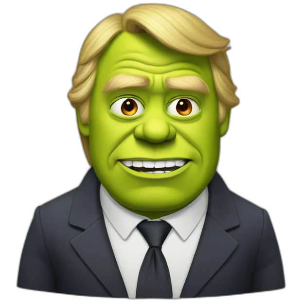 Trump as shrek emoji