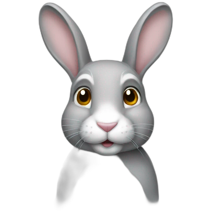 Lapin gris emoji
