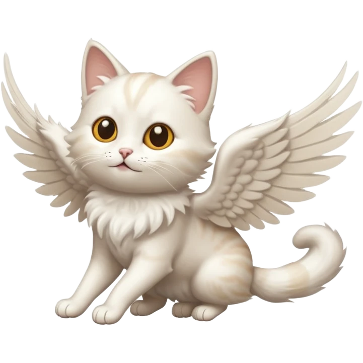 Flying cat emoji
