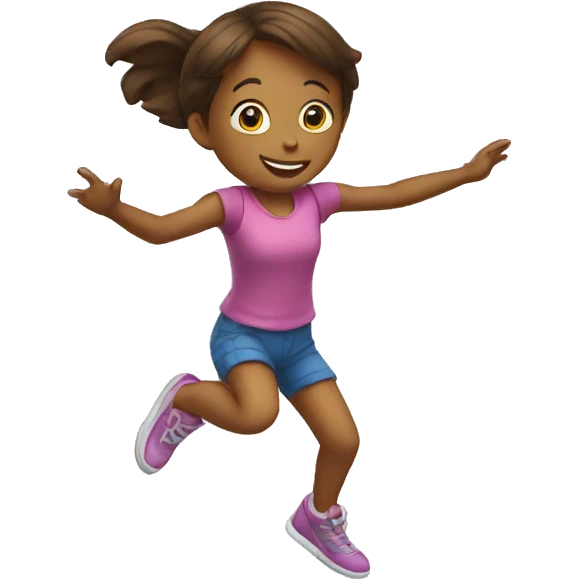 children jumping on trampoline emoji