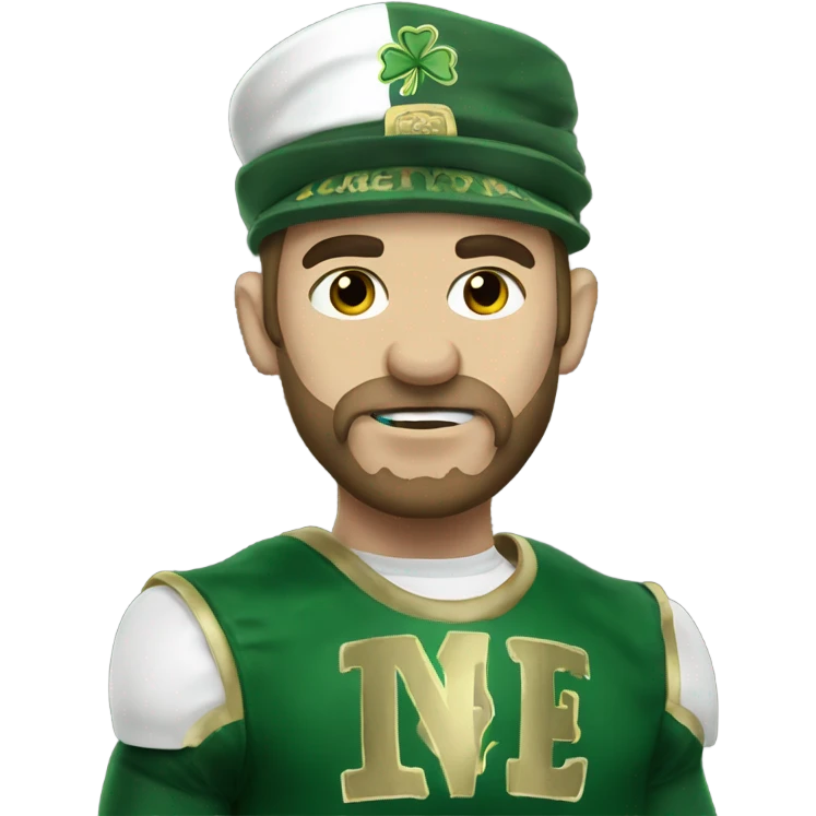 me as a fighting Irish emoji