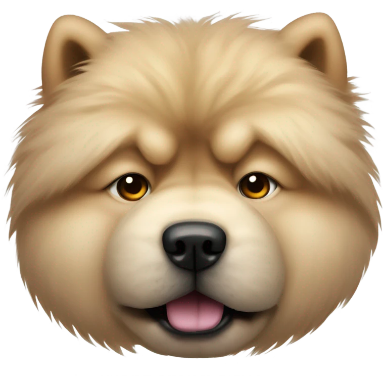 chow chow mad but cute emoji