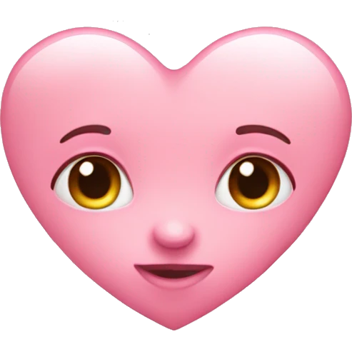 baby pink love heart emoji