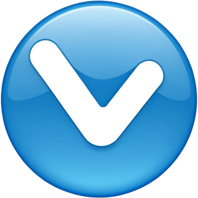Create a instagram verified blue tick emoji