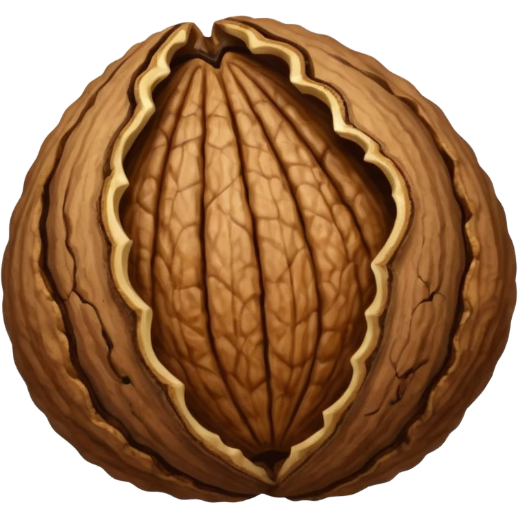 walnut with shell emoji