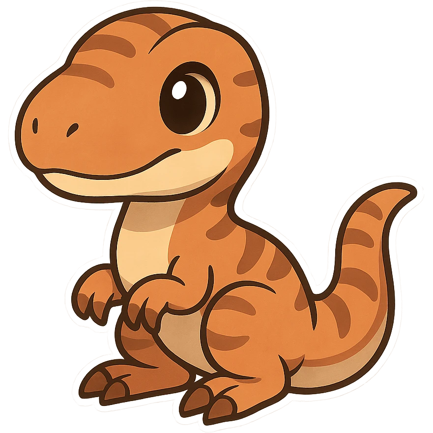 一只可爱的迅猛龙 emoji