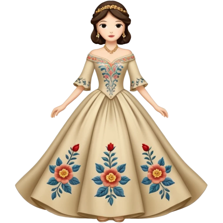 Character in Fairy Tale Beauty and Beast: Wardrobe Lady emoji