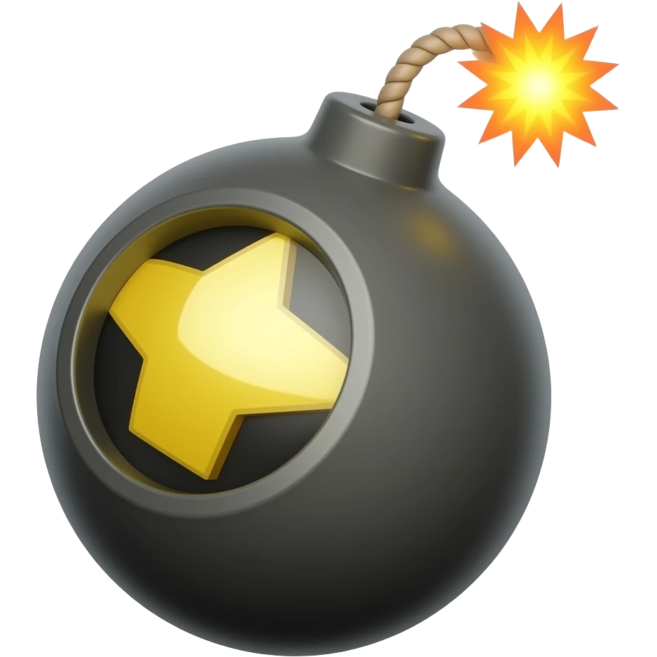 simple bomb emoji