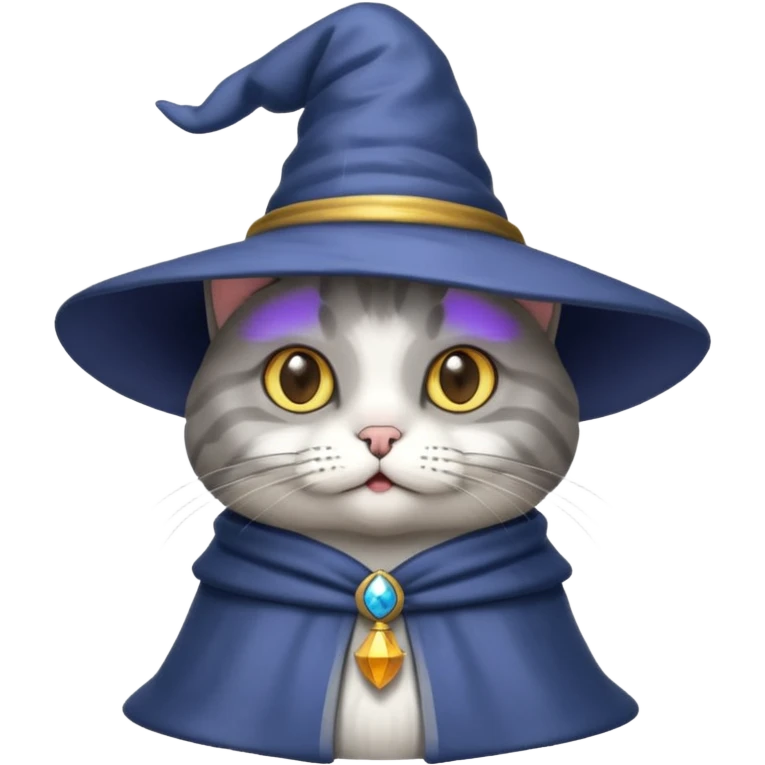 Cat being a wisard emoji
