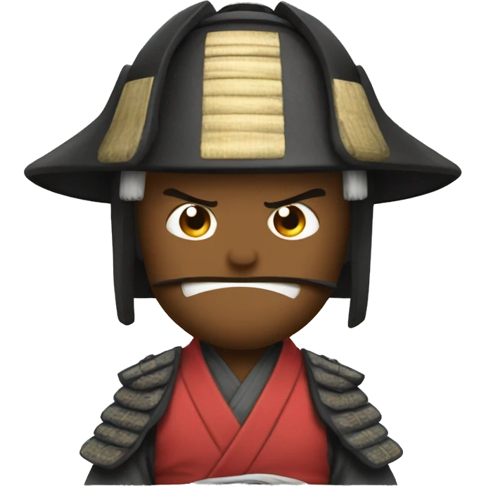 Samurai in complete shock emoji