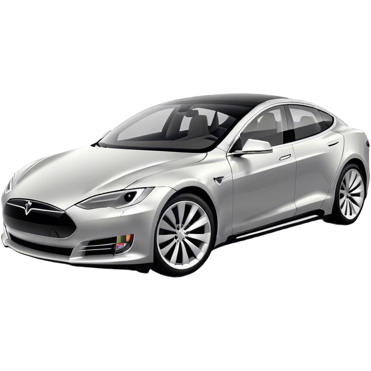 Tesla Model S - Tesla (Model Year: 2022) (Iconic colour: Silver) emoji
