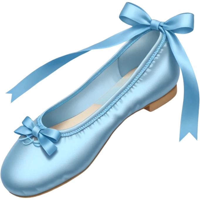 baby blue ballet shoe emoji