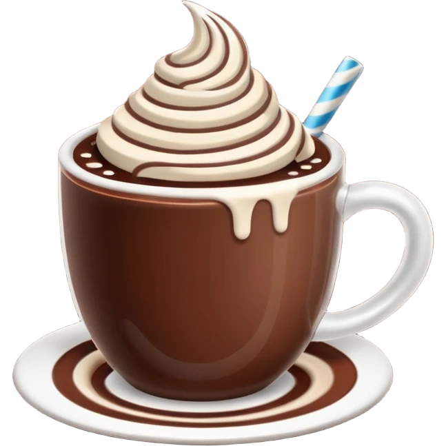 Hot chocolate with sparkles emoji