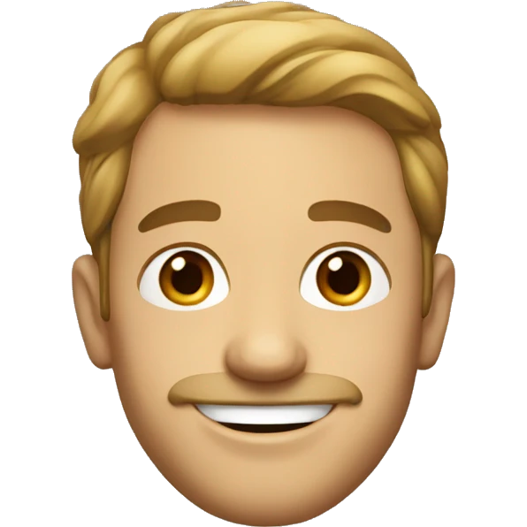 Smiling French man emoji