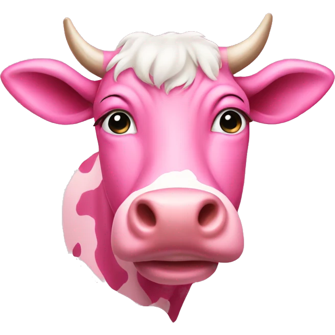 pink cow emoji
